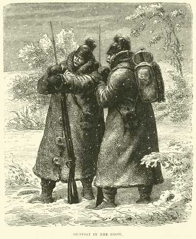 Avamposto nella neve, ottobre 1870 da English School