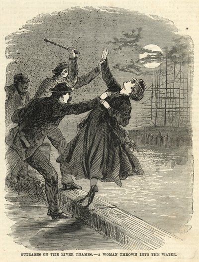 Oltraggio sul Tamigi; Una donna gettata in acqua da English School