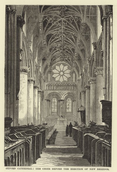 Cattedrale di Oxford, il coro prima dell