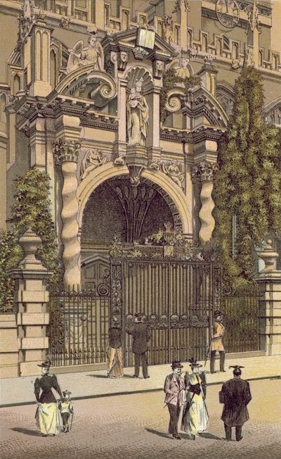 Oxford: Il portico, Chiesa di Santa Maria Vergine da English School