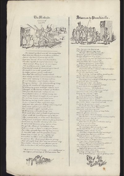 Pagina dal volantino sulla Fiera di Glasgow, pubblicato il 23 luglio 1835 (incisione) da English School