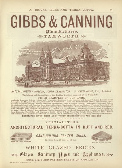Pagina dal Compendio degli Architetti, Geometri e Ingegneri 1892 da English School