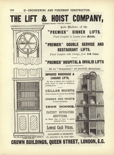 Pagina dal Compendio degli Architetti, Geometri e Ingegneri 1892 da English School