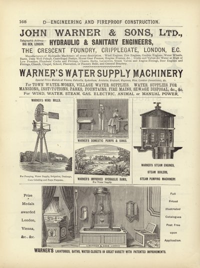 Pagina dal Compendio degli Architetti, Geometri e Ingegneri 1892 da English School