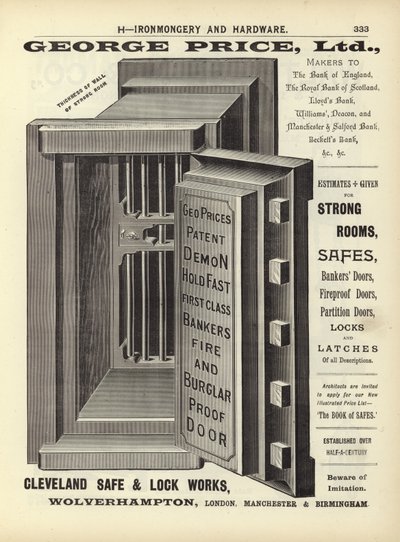 Pagina dal Compendio di Architetti, Geometri e Ingegneri 1892 da English School
