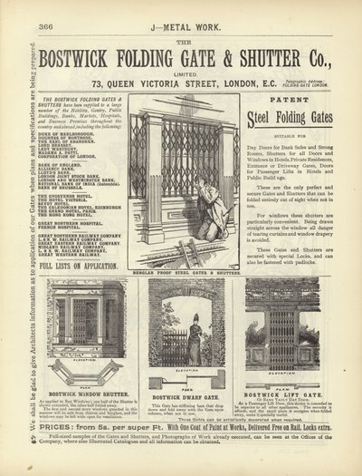 Pagina dal Compendio di Architetti, Geometri e Ingegneri 1892 da English School