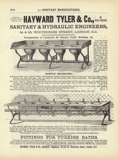Pagina dal Compendio di Architetti, Geometri e Ingegneri 1892 da English School