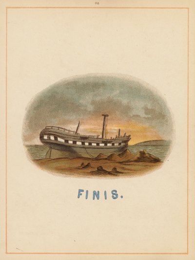 Pagina da Le barche del mondo, fine del XIX secolo (litografia a colori) da English School