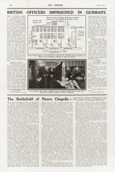 Pagina da The Sphere, 15 maggio 1915 da English School
