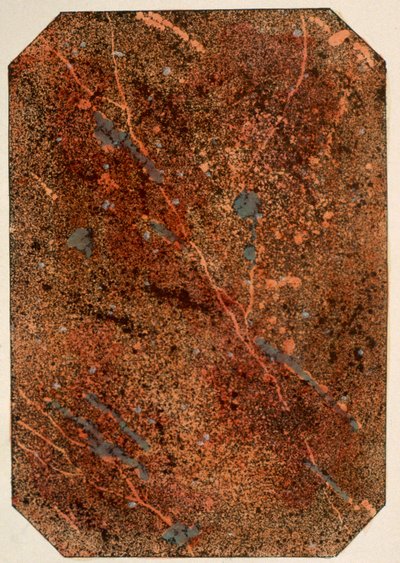 Pagina da un libro di modelli vittoriani che mostra effetti di marmorizzazione, pubblicato negli anni 1880 da English School