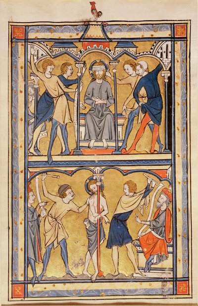 Pagina di un salterio, c.1270 da English School