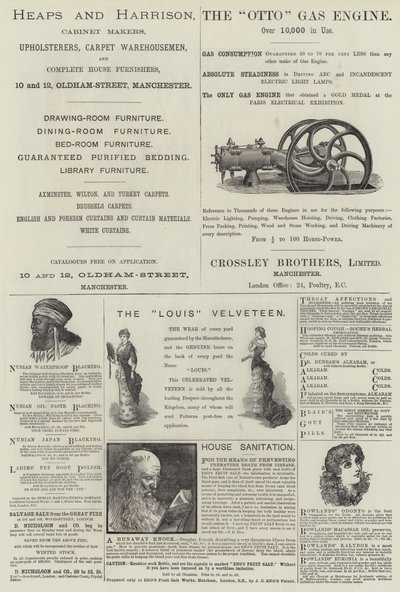 Pagina di pubblicità (incisione) da English School