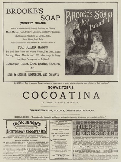 Pagina di pubblicità (incisione) da English School