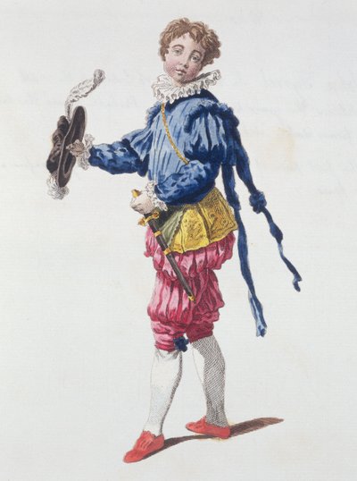 Paggio a corte durante il regno di Edoardo VI da English School