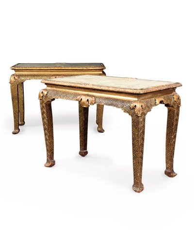 Coppia di tavoli da parete di Giorgio II, c.1730-40 da English School