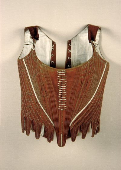 Coppia di corsetti, c.1775 da English School