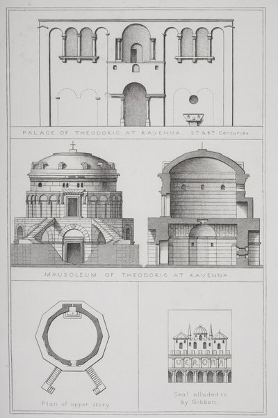 Palazzo e Mausoleo di Teodorico (c.454-526) a Ravenna, da Storia dell