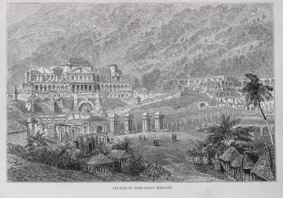 Palazzo di Sans Souci, Nord Haiti, da Santo Domingo Passato e Presente di Samuel Hazard, pub. 1873 da English School