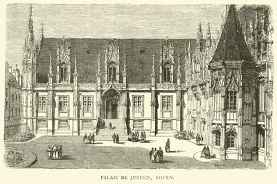 Palais de Justice, Rouen, dicembre 1870 da English School