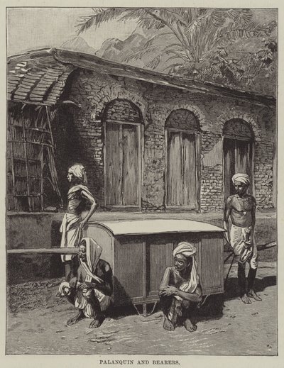 Palanquin e portatori da English School
