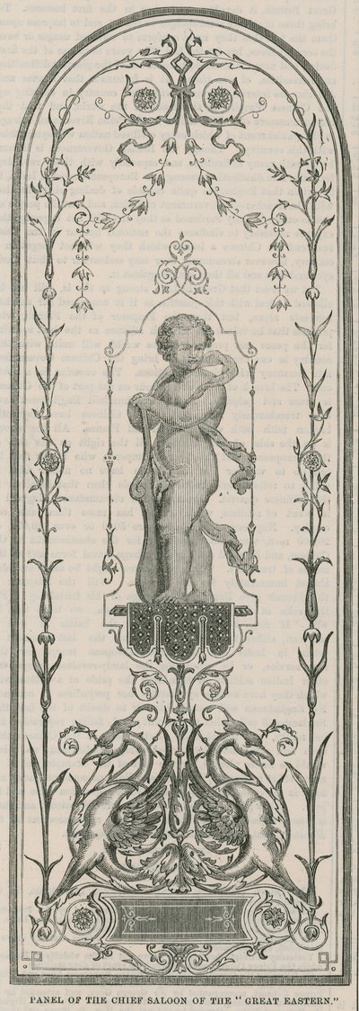 Pannello del salone principale del Great Eastern da English School