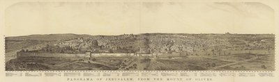 Panorama di Gerusalemme dal Monte degli Ulivi da English School