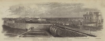 Veduta panoramica del capolinea ferroviario di Broadstone da English School