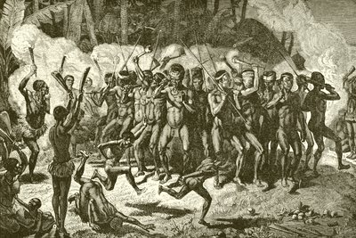 Danza di guerra papuana da English School