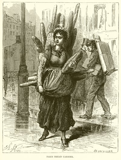 Portatore di pane di Parigi da English School