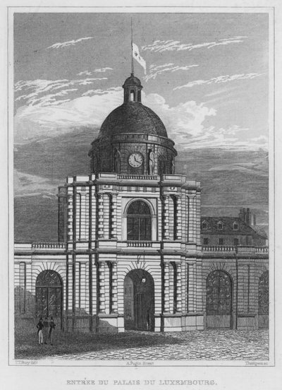 Parigi, Ingresso del Palazzo del Lussemburgo da English School