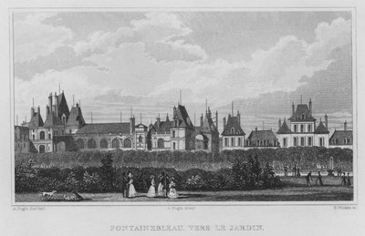 Parigi, Fontainebleau, verso il giardino da English School