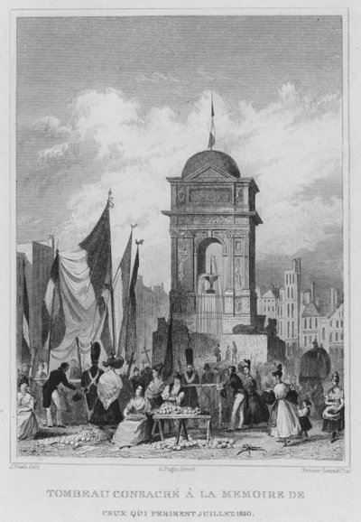 Parigi, Tomba dedicata alla memoria di coloro che perirono a luglio da English School