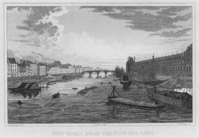Parigi, Vista dal Pont Des Arts da English School