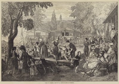 Parigi in estate, Bain de la Grenouillere, a Croissy da English School