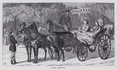 Park Phaeton (incisione) da English School