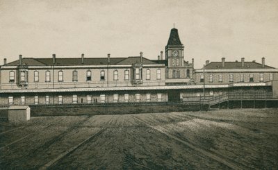 Stazione di Parkestone (litografia) da English School