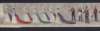 Parte del panorama del matrimonio della regina Vittoria, c.1840 da English School