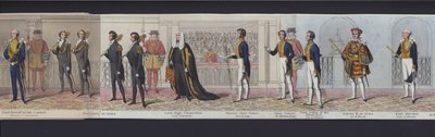 Parte del panorama del matrimonio della Regina Vittoria, c.1840 da English School