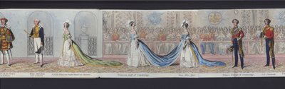 Parte del panorama del matrimonio della Regina Vittoria, c.1840 da English School