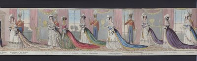 Parte del panorama del matrimonio della Regina Vittoria, c.1840 da English School