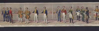 Parte del panorama del matrimonio della Regina Vittoria, c.1840 da English School