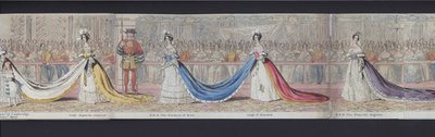 Parte del panorama del matrimonio della regina Vittoria, c.1840 da English School