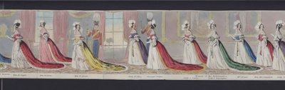 Parte del panorama del matrimonio della Regina Vittoria, c.1840 da English School