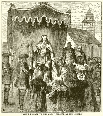 Omaggio al Grande Elettore a Königsberg da English School
