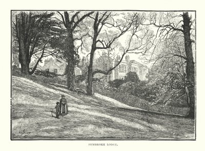 Pembroke Lodge (incisione) da English School