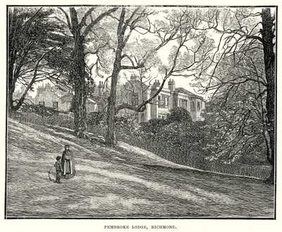 Pembroke Lodge, Richmond (incisione) da English School