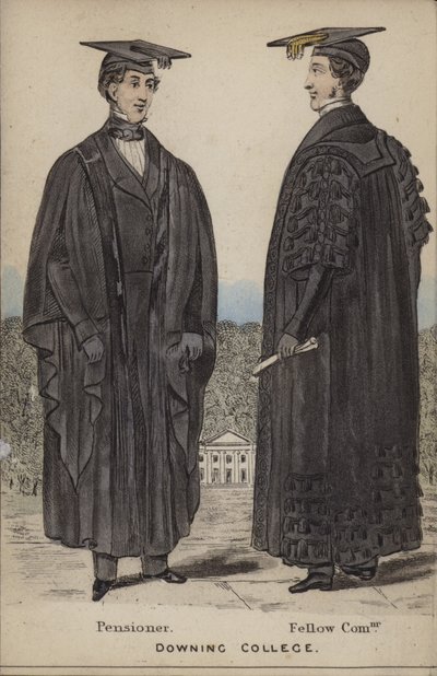Pensionato, Fellow Commoner, Downing College da English School