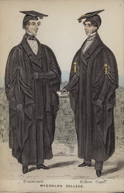Pensionato, Fellow Commoner, Magdalen College da English School