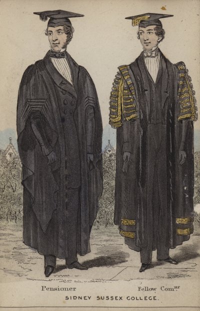Pensionato, Fellow Commoner, Sidney Sussex College da English School