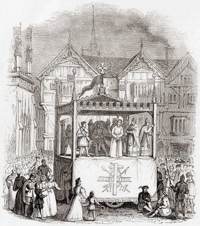 Rappresentazione di un dramma della passione del XV secolo - Il processo e la crocifissione di Cristo - dalla Smith